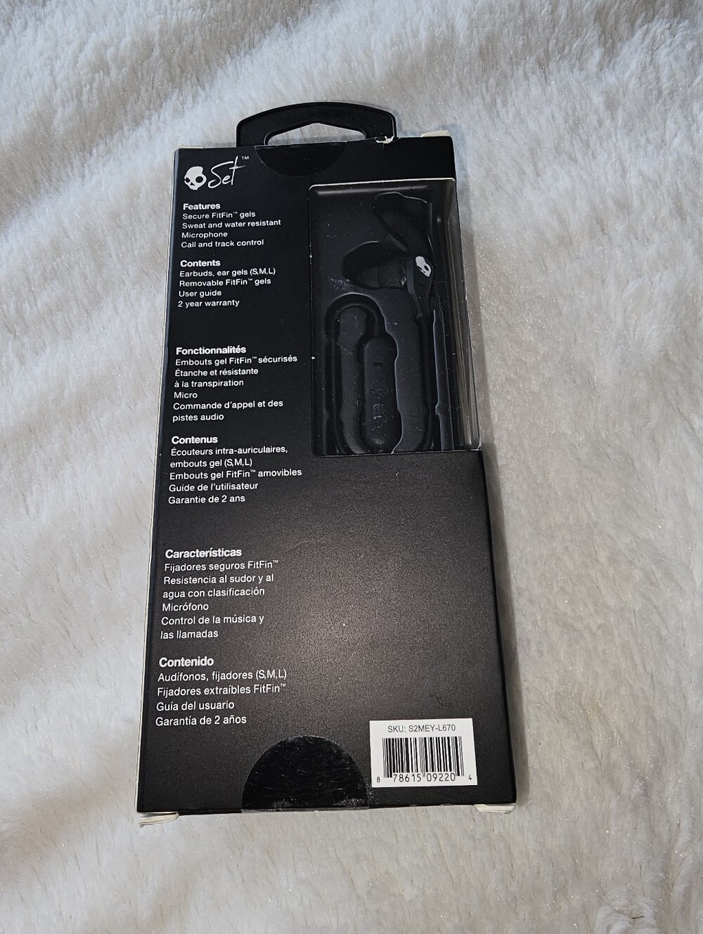 Skullcandy Black Wired Earbuds With Mic